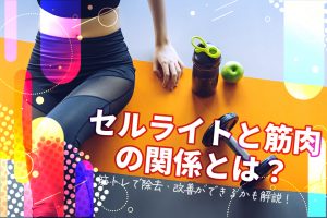 セルライトと筋肉の関係とは？筋トレで除去・改善ができるかも解説！